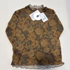 mignon 花柄 シアーメロウ トップス 90cm 新品