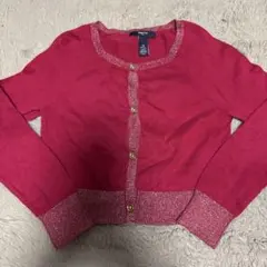 GapKids ピンク カーディガン US Sサイズ