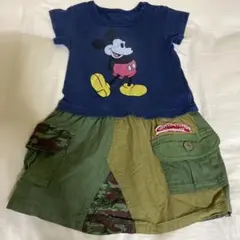 【同商品3380円】〈最終値下げ〉エフオーキッズ　ミッキー ワンピース　90のサムネイル