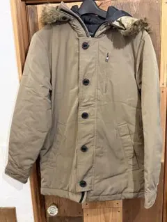 TK MIXPICE ファー付きミリタリー風ジャケット Lサイズ