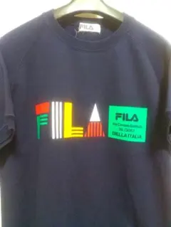EURO FILA ユーロフィラ ラグランスウェットTシャツ ネイビー Mのサムネイル