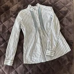 ZARA ストライプ 長袖シャツ Mサイズ