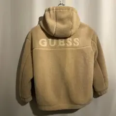 GUESS フリースジャケット ベージュ　ボアジャケット　パーカー