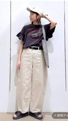 GOODデニムカーブパンツ　S エクリュ　美品