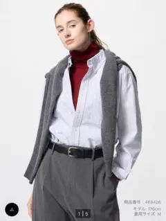 新品未使用【ユニクロ】メリノリブタートルネックセーター