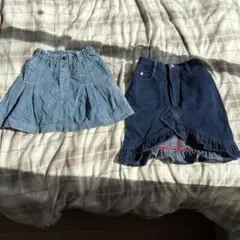 130センチ　デニムスカート２点