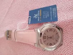 CASIO電波時計　ピンク