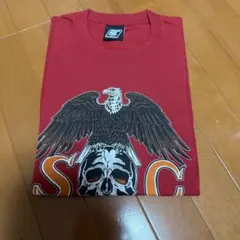 美品 サブカルチャー sc スカル Tシャツ 希少赤
