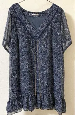 a.v.v standard ランダムドット柄シフォンチュニックのサムネイル