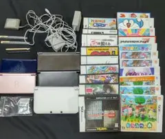 任天堂DSLite本体2台 3DSLL本体2台 NEW3DSLL1台ソフト24本
