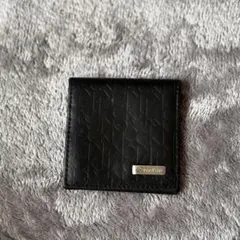 Calvin Klein ブラック　本革 コインケース