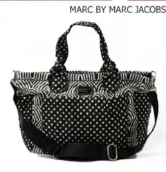 マークジェイコブス　マザーズバッグ　ブラックマルチ　MARC JACOBS
