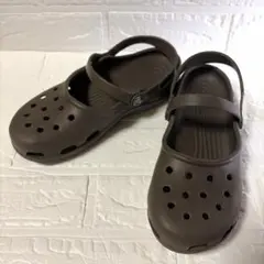 crocs メリージェーン カリン クロッグ ブラウン w8 24.0 廃盤品のサムネイル