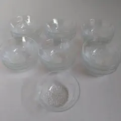昭和レトロ　器　小鉢　深皿　花柄　ガラス　20個セット
