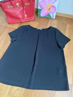 【theory luxe】 とろみ半袖ブラウス