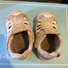 【中古】ベビーサンダル イフミー　13.5cm レース ホワイト