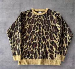 PENNEY’S ペニーズ　毛足長　レオパード柄 アクリルニット L 良品