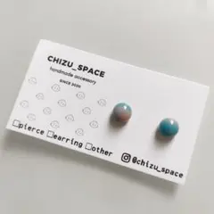 《マーブルカラー》*カラフルなガラスの小粒ピアス/イヤリング