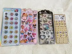 ボンボンドロップシール　おしりシール　おはじきシール　タイルシール　キティー