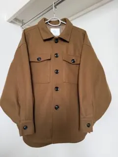 【値下げ】ブラウンオーバーサイズシャツジャケット