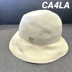 CA4LA 麦わら帽子 ストローハット ホワイト - メルカリ
