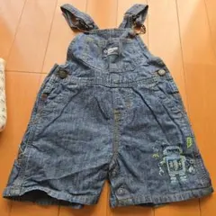 OshKosh ロボット刺繍 デニム オーバーオールのサムネイル