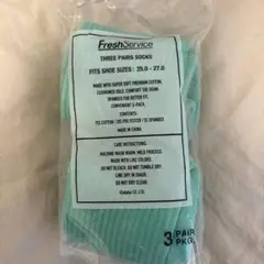 【新品未開封】Fresh Service 2P ソックス ミントグリーンのサムネイル