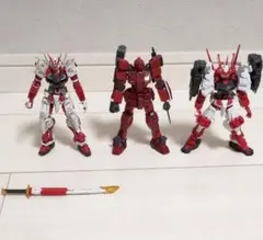 HG ガンダムレッドウォーリア、戦国アストレイ、RG レッドフレーム 3体セット