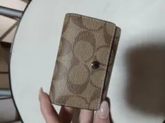コーチ ブラウンレザー キーケース