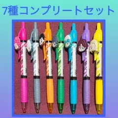 ［最安値］カリスマ ラバーマスコット 付きゲルペン ボールペン　7点セット