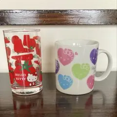 ハローキティ 野菜グラス　ハートマグカップ　2個セット　Hellokitty