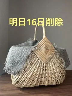 ナンタケットバスケット・7インチオープン かごバッグ Nantucket Style