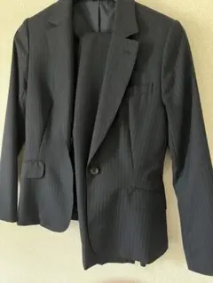 ブラック ストライプ ビジネススーツ 上下セット