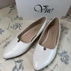 EIZO Vue ローパンプス　ホワイト　23㌢