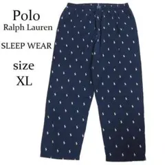 Polo Ralph Lauren パジャマパンツ 総柄ポニー ネイビー XL