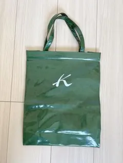 【美品】キタムラ Kitamura エナメル トートバッグ グリーンのサムネイル
