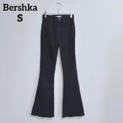 ベルシュカ　ブラックデニムパンツ (S) フレア