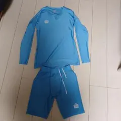 Admiral サッカーインナー上下セット XL 水色