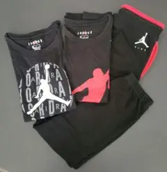 Jordanジョーダン上下３点セット140黒/赤