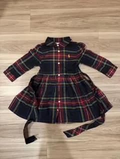 【新品】Ralph Lauren チェック柄ワンピース 12M