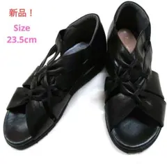 【最終値下げ】★新品未使用　ウエッジソール　サンダル　23.5cm