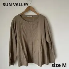 【美品】ケ6 SUN VALLEY サンバレー ブラウス sizeM ベージュ