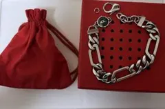 DIESEL ジャンク品 チェーンブレスレット シルバー メンズ 箱・袋付き