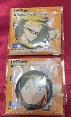 ハイキュー 百面相缶バッジ vol.4 月島 山口