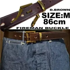 32mm新品 日本製 姫路レザー M DB ファイヤーマンバックル 栃木レザー