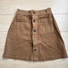 コーデュロイ　スカート