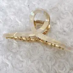 ヘアクリップ バンスクリップ 大きめ 髪留め クリップ スタイリッシュ キラキラ