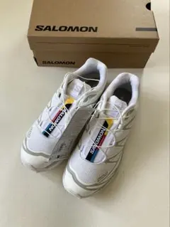 未使用　SALOMON XT-6 白 24.5cm スニーカー