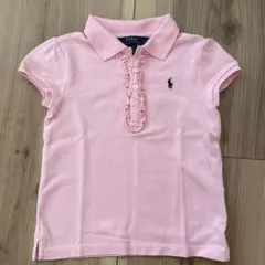 ポロ・ラルフ・ローレン フリルポロシャツ ピンク
