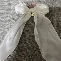 ディズニー　マリーちゃんヘアゴム　リボン